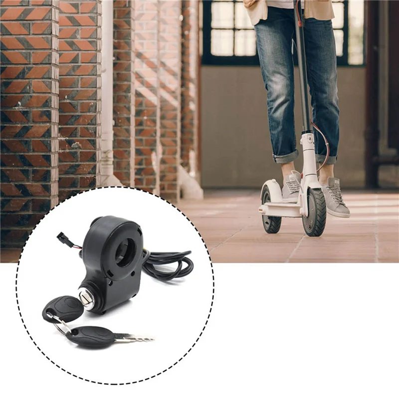 6X E-الدراجة مفتاح قفل الإشعال الإبهام خنق التبديل الطاقة ل KUGOO M4 M5/Xiao Mi M365 العالمي سكوتر كهربائي