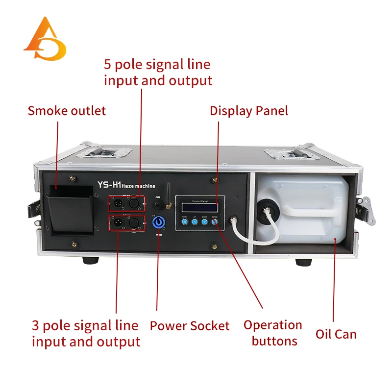 4-10pcs/2000W Machine Fog  Mist Haze  Machine DMX Control with Flight Case Package Smoke Machine Stage Lighting Effect Dj Club