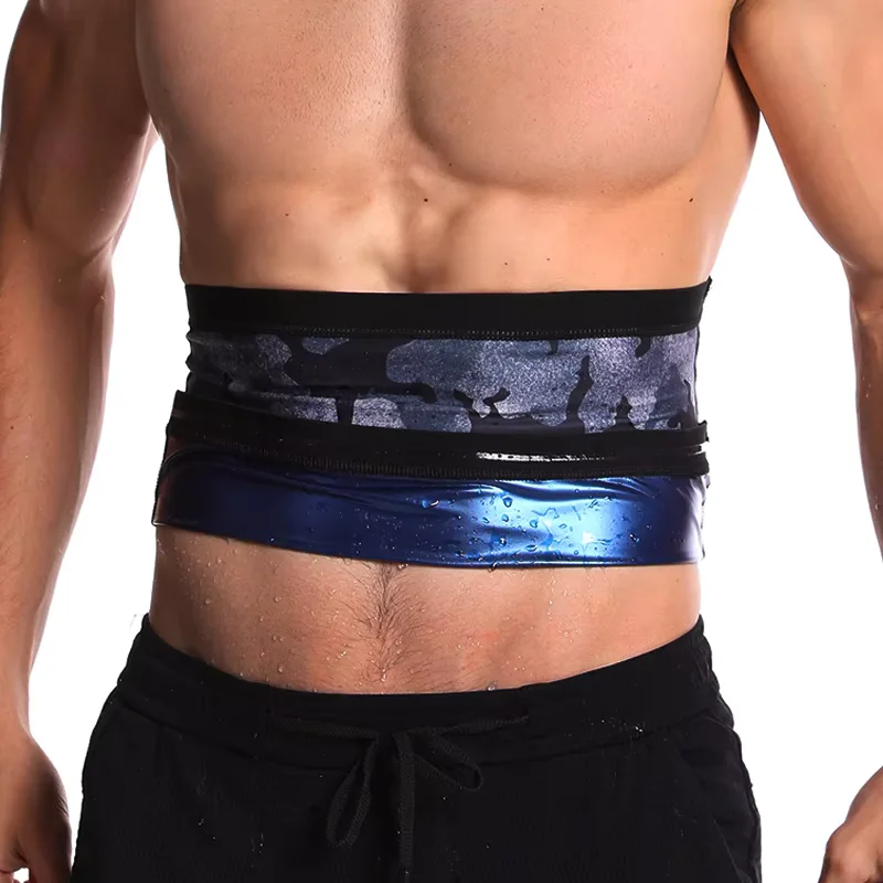 Men Sauna Waist Trainer Slimming Belt Fitness Cincher Belly Control Corset Sweat Fat Burning Body Shaper Weight Loss Shapewear