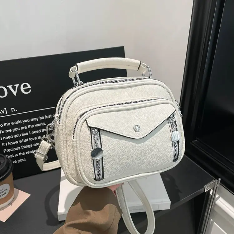 

Новая модная нишевая сумка 2026 года: корейская версия, маленькая круглая сумка через плечо, вместительная, для повседневного использования, женская сумка