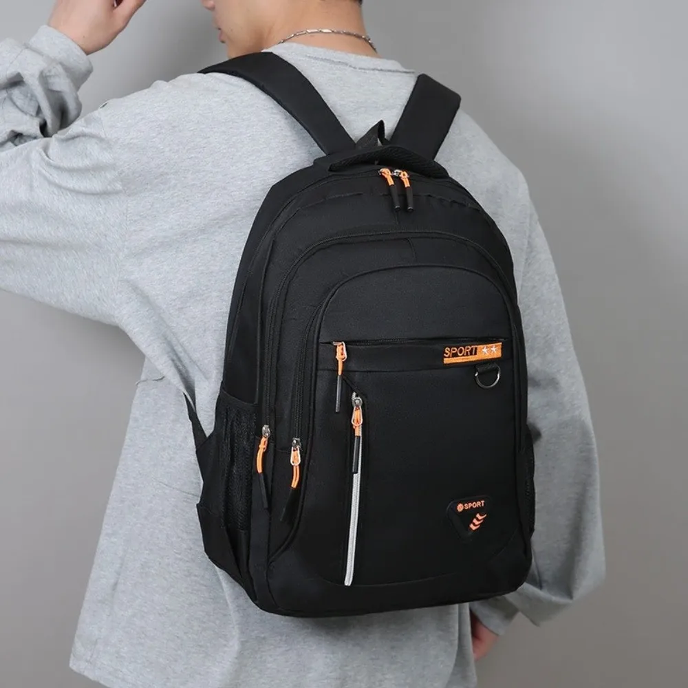 Unisex Student Backpack Multi-Layered Multi Pockets Travel Backpack Nylon Material Various Compartments Climbing Bag