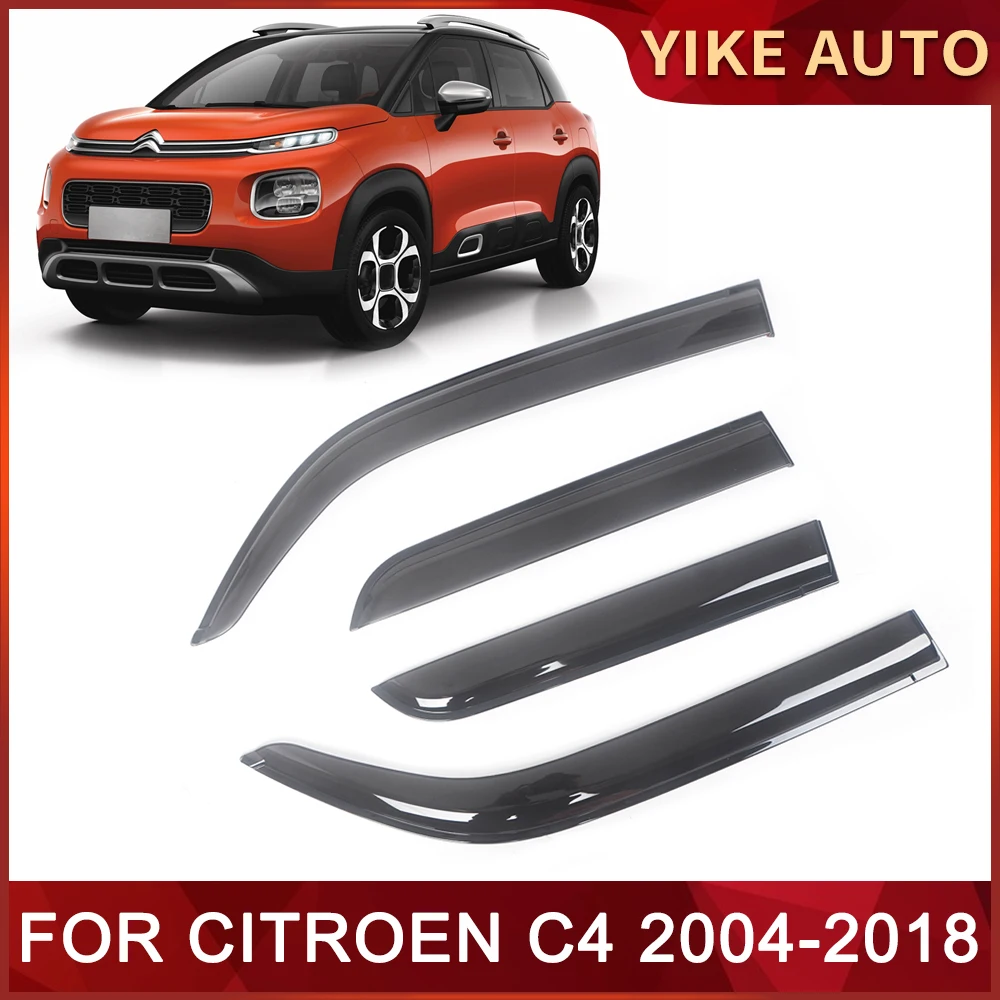 

Window Visor for CITROEN C4 2004-2018 Weathershied Door Visor Wind Sun Rain Guards Side Window Wind Deflectors Auto Parts