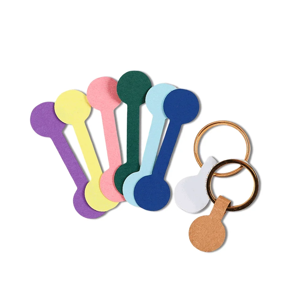 100/200 قطعة شارة السعر المستديرة للمجوهرات القرط سوار قلادة عرض بطاقة ملصق فارغ ملصق ذاتي اللصق التعبئة والتغليف