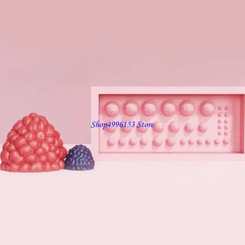 

Q0KE Detailed Raspberry Silicone Crafting Mold For Resin Pendants And Gift Making