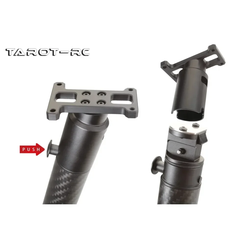 Tarot TL8X028 Landing Gear-คาร์บอนไฟเบอร์Shock Absorbingเกียร์โลหะเสริมสําหรับ 25 มม.ถึง 16 มม.RC Drones