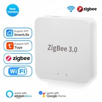 Tuya Zigbee 3,0 Hub de enlace puente inalámbrico para hogar inteligente aplicación remota dispositivo de automatización de Control funciona con Alexa Google