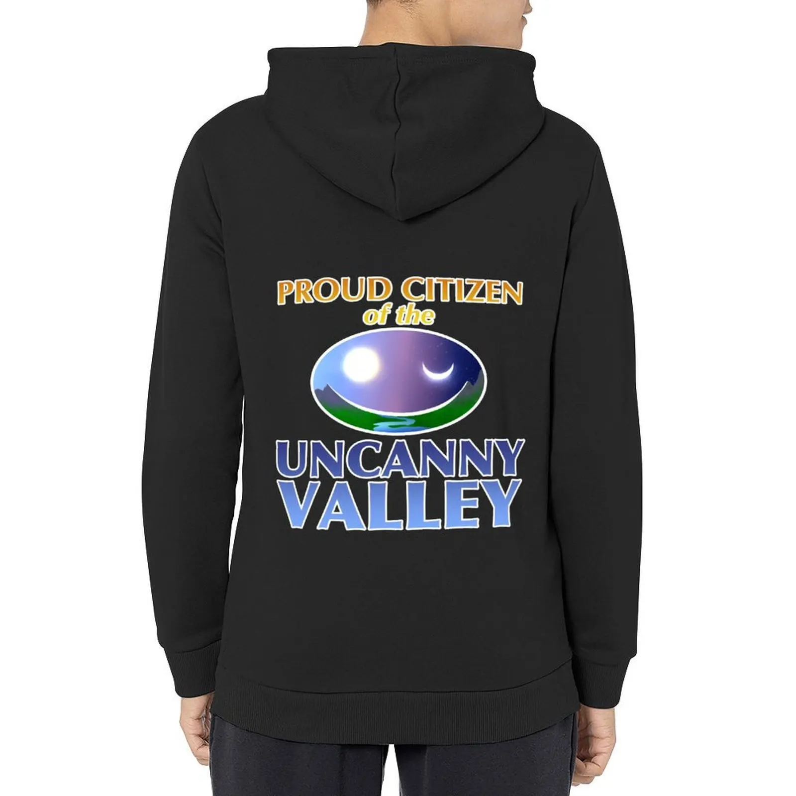 

Proud Citizen of the Uncanny Valley Hoodie graphic t shirts men men clothes hooded shirt men's sweat-shirt tracksuits