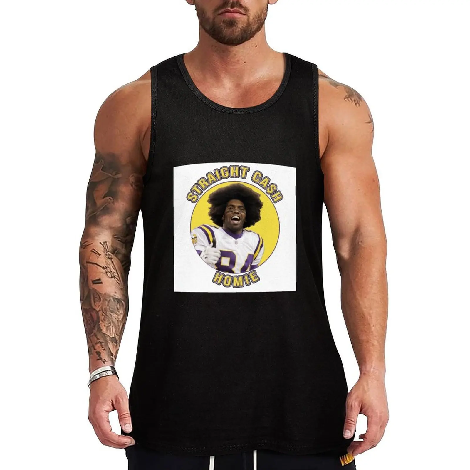 

randy moss straight cash homie Tank Top t-shirts man Men's gym clothing tops