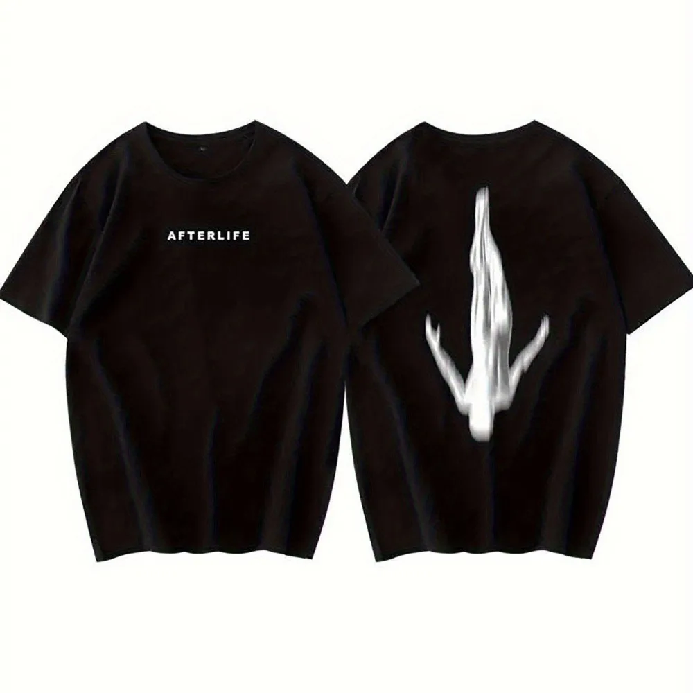 Men's AFTERLIFE & DJ Anyma Top 100 Music Producer T-Shirt Soundwave Logo Track #100 Graphic DJ Apparel for Club Wear