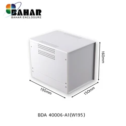 Bahar Iron Case Desk Top Enclosure Wire Junction Box Instrument Shell Model BDA 40006  Electronic Case Enclosure Iron Metal box