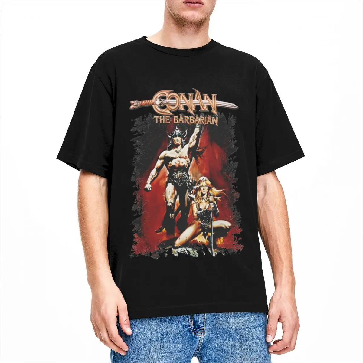 Men Women's Conan The Barbarian T-Shirts Apparel Novelty 100% Cotton T Shirts Tee Clothing Graphic Printing