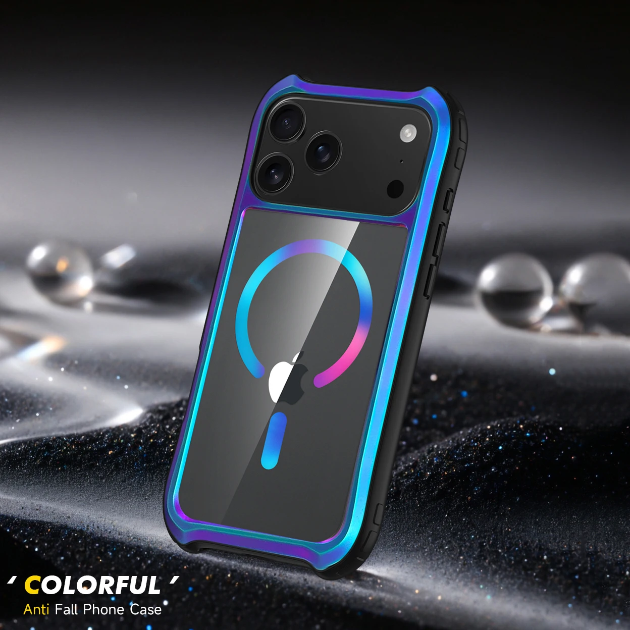 

For iPhone 17 Pro Max Case Aluminum Alloy Frame Mix Soft Tpu Magnetic Cover For iphone 17 pro Case