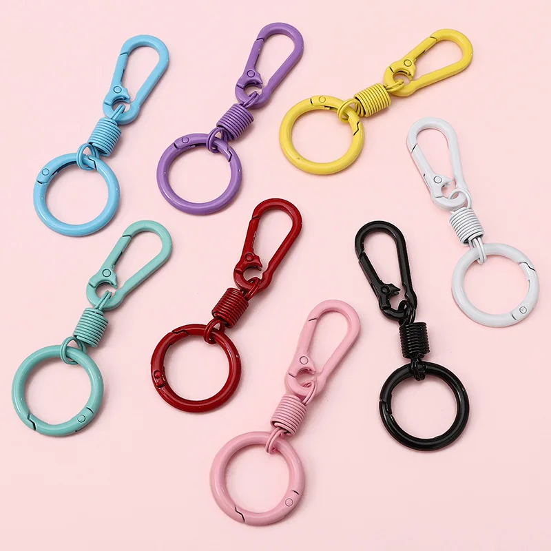 2 Stücke Kawaii Candy Farbe Legierung Snap Karabinerverschluss Haken Schlüsselanhänger Schnalle Halter für DIY Schlüsselanhänger Taschen Geldbörse Anhänger Zubehör – Detail 5