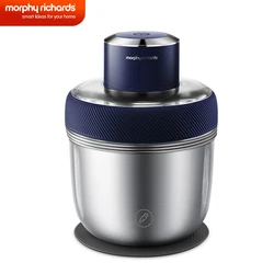 Morphy Richards Electric Meat Grinders Three Bowls Food Crusher Stainless Steel Vegetable Slicer Processor Chopper