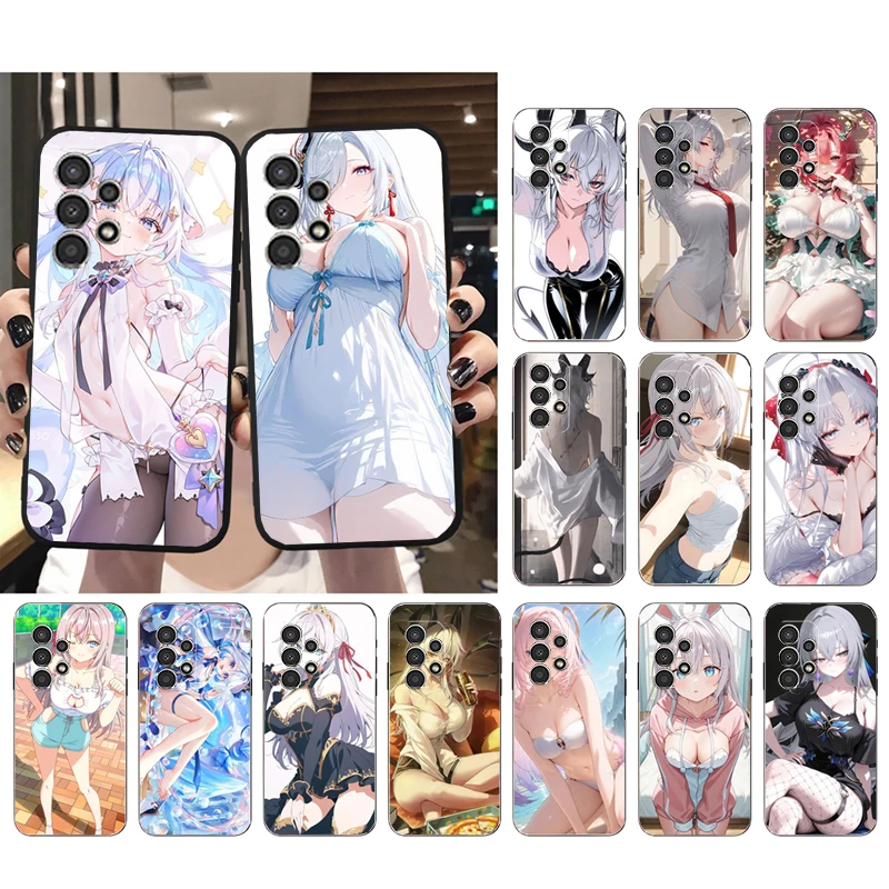 

Anime kawaii girl Phone Case For Samsung A55 A16 A56 A36 A35 A15 A53 A54 A33 A34 A25 A05S A52 A52S A14 A26 A71