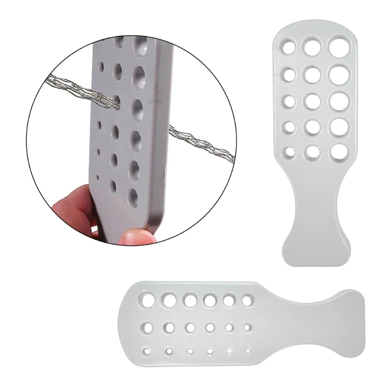 2Pcs Metal Wire Draw Plate Round Hole Jewelry Making Tool for Beading Chain Crafting Drawing Board DIY Decor Supplies