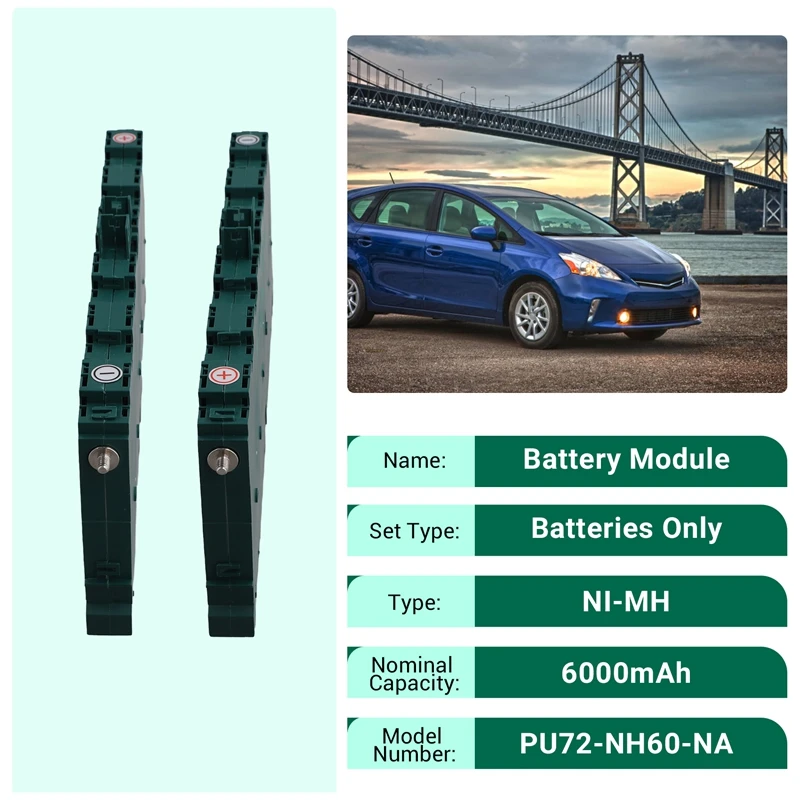 For Toyota Prius 2Nd-3Rd Generation Corolla Camry XV40 Lexus CT200H ES300H Upgraded Hybrid Battery Module 7.2V 6.5AH