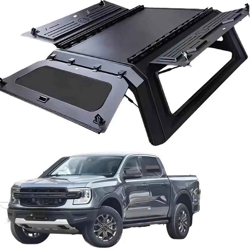 

4X4 Aviation Aluminum Pickup Truck Bed Camper Cap Hardtop Waterproof Tonneau Cover Topper Canopy