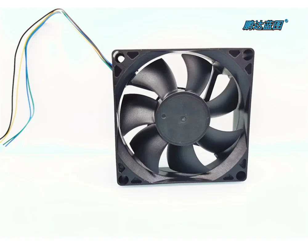 

Jieleng EFB-08E12H-P2 Hydraulic Bearing 12V 0.35A TemperaTure Controlled PWM HigH Speed 8025 Chassis 8CM Fan 80*80*25mm