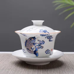 高品質の白い骨のお茶セット,中国の磁器のトラベルセット,セラミック,カンフーカップ