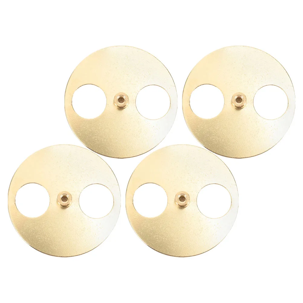 

4pcs Music Box Winding Key Disk Metal Winder Base Diy Replacement Parts Circular Wind Up Mechanism For Home Office Cafe