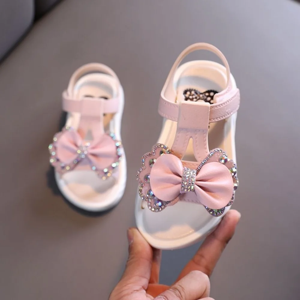 Sandal Pink Anak Perempuan Musim Panas 2023 Sepatu Anak Perempuan Kecil Putri Fashion Balita Bayi Sandal Pantai Antilicin Sepatu Kasual