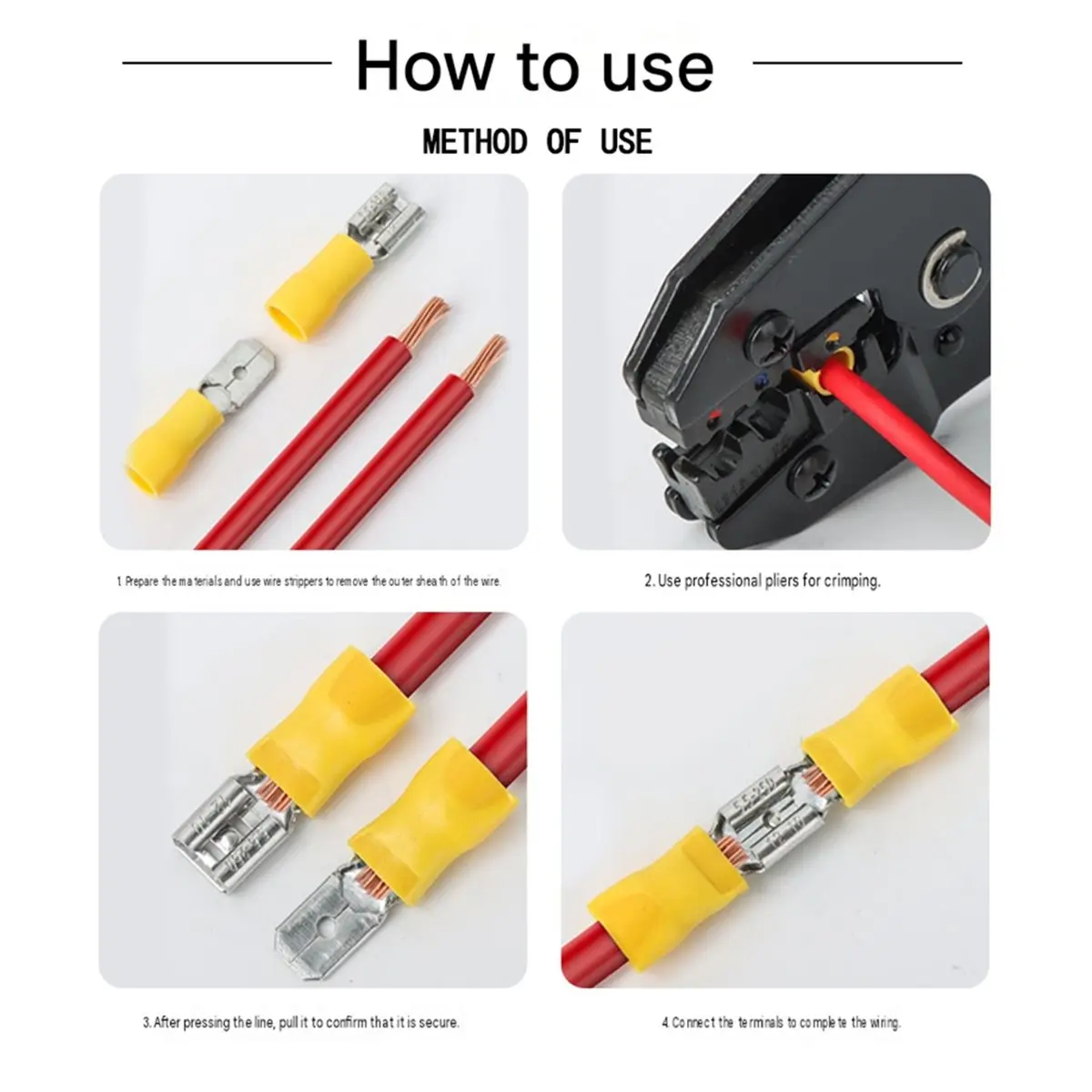 300PCS Insulated Crimp Terminals Kit - Copper-Plated Steel Wire Connectors for Electrical Projects, Box Set