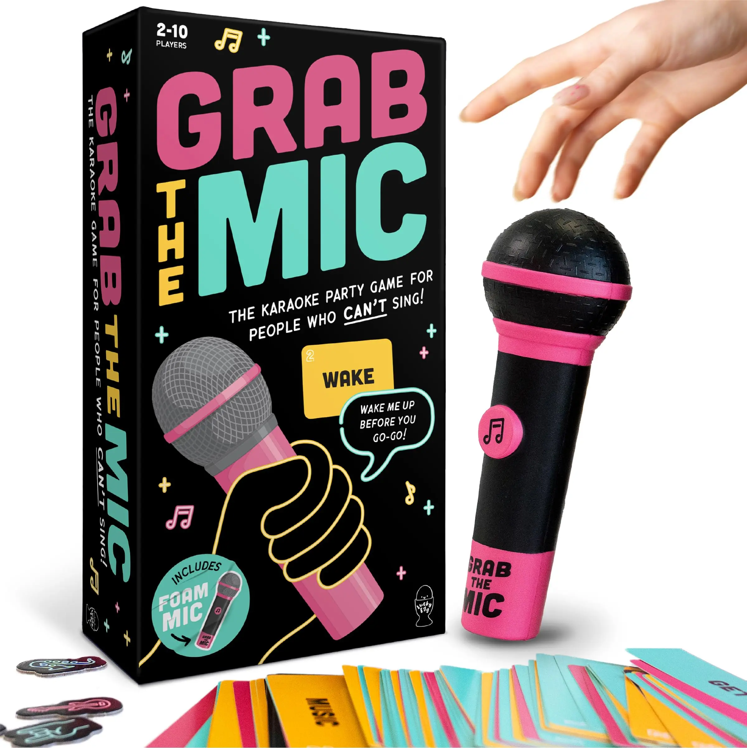Grab The Mic Lucky Egg Emocionante Grab The Mic Juego de fiesta familiar para personas que no pueden cantar Juego de karaoke familiar para noches de citas
