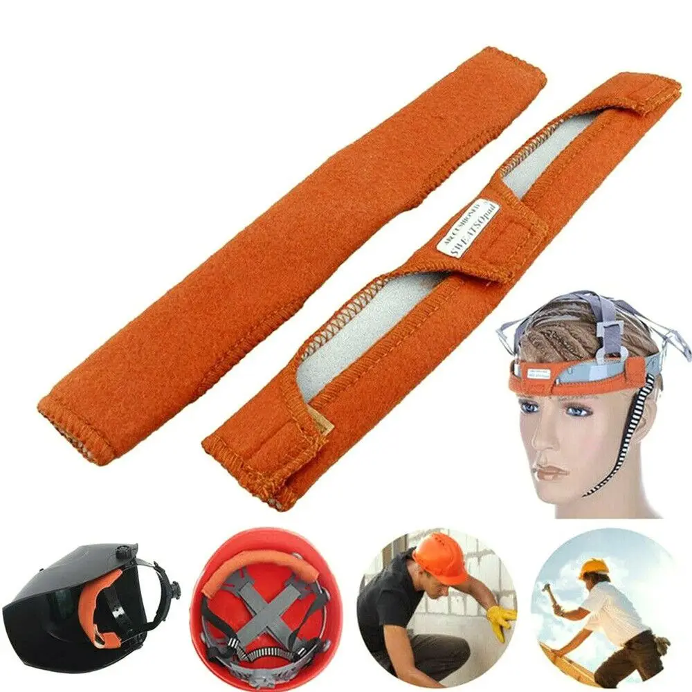 2Pcs Hard Hat Sweatband Liners Helmet Welding Antiperspirant Belt  Air Cushion Sweatband Helmet Replacement Comforter Pad