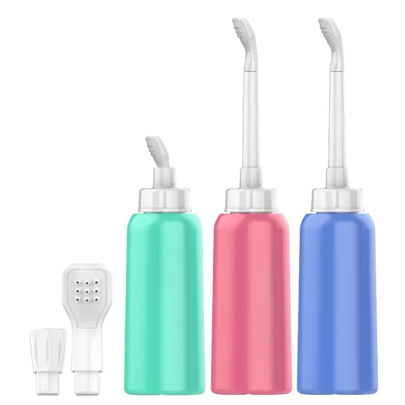 500ml Portable Travel Hand Held Handheld Anal Hygiene Douche Baby Large Capacity Toilet Travel Personal Cleaner Bottle