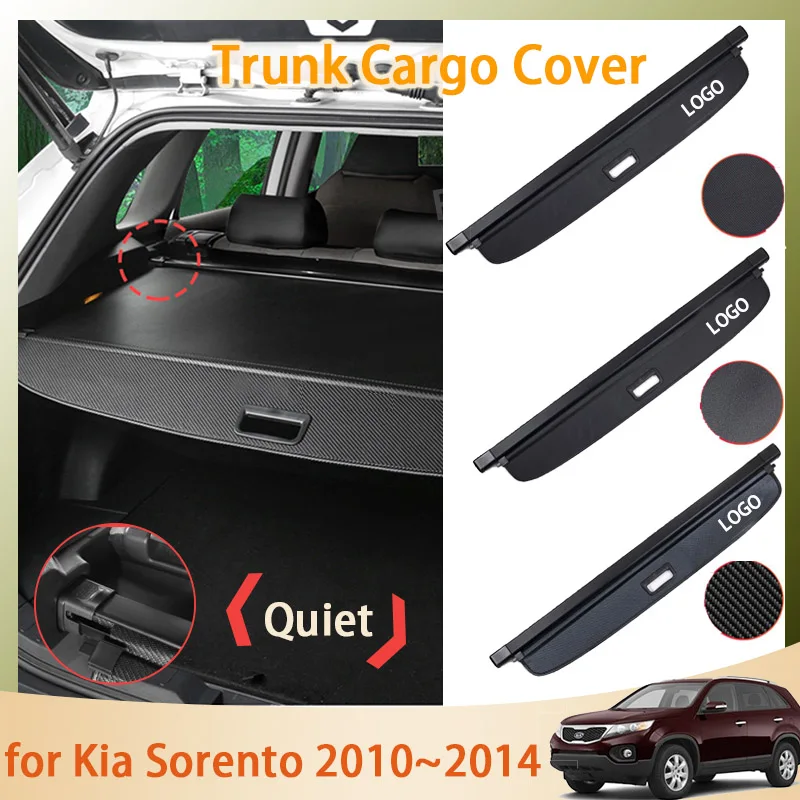 For Kia Sorento LX XM 2011 2010 2011 2012 2013 2014 Accessories Trunk Curtain Mat Car Rear Curtain Retractable Anti-peeping Part