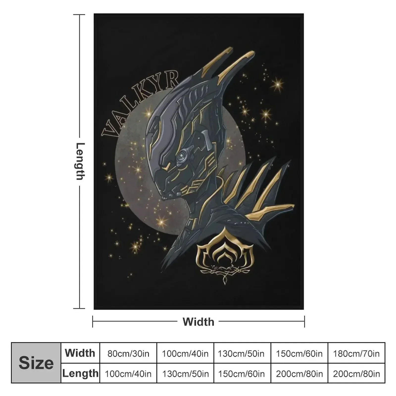 Valkyr Warframe Throw Blanket Vintage Luxury Thicken Blankets