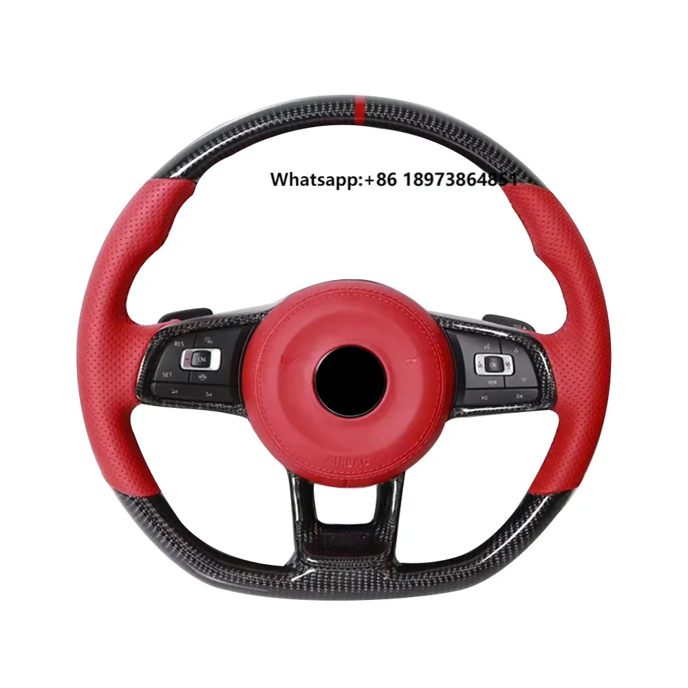 

Factory Hot Sale Car Carbon Fiber Steering Wheel for Vw Golf 8 MK8 Gti Steering Wheel