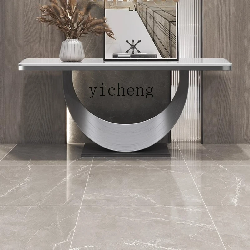 X5-16   Jane Luxury Jade Crystal Entrance Table Modern Minimalist  Platform Household  Entrance Entrance