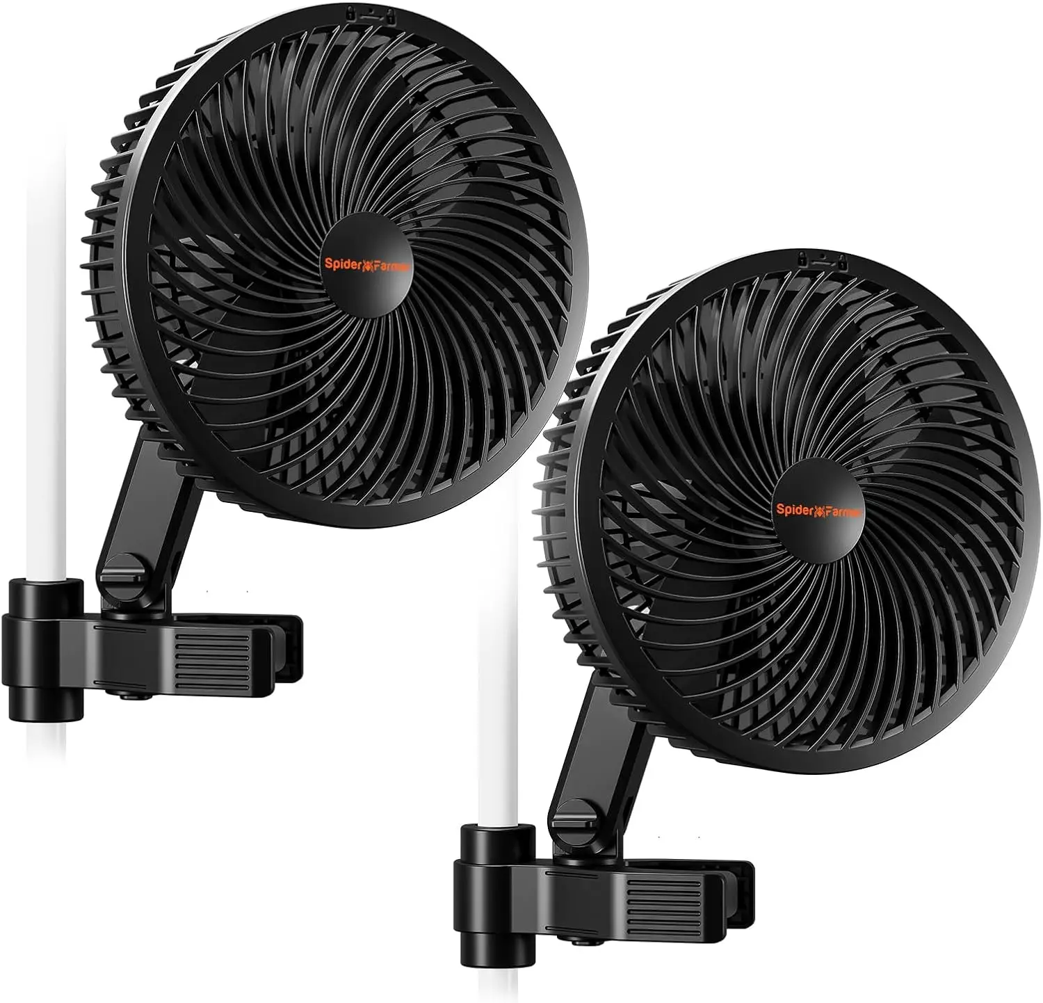 

2 Pack Grow Tent Clip Fan 6 EC Motor Custom 10 Dynamic Wind Speeds and 10 Level Oscillation Weatherproof IP 54 Powerful