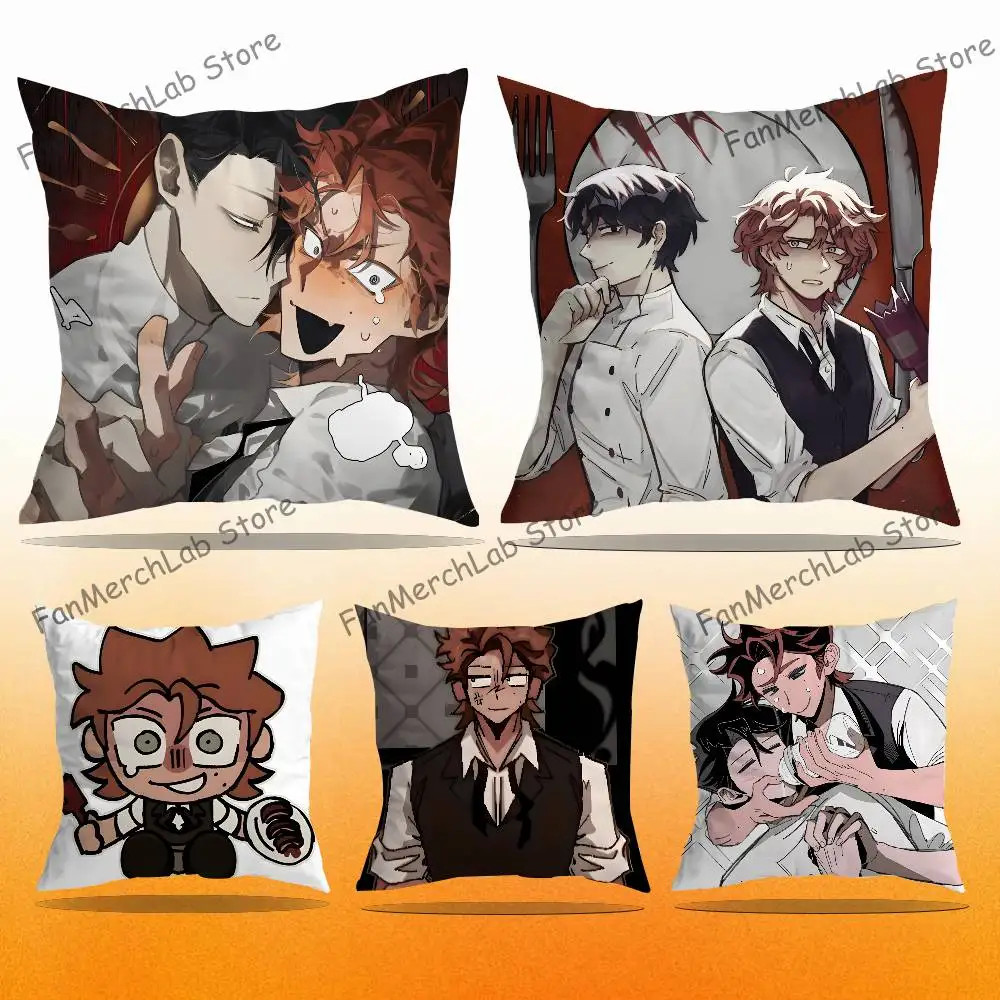 

D-Dead P-PlateS Rody Vincent Printed Pillow Cover Cushion Case Simple Sofa Pillow Case No Pillow Core