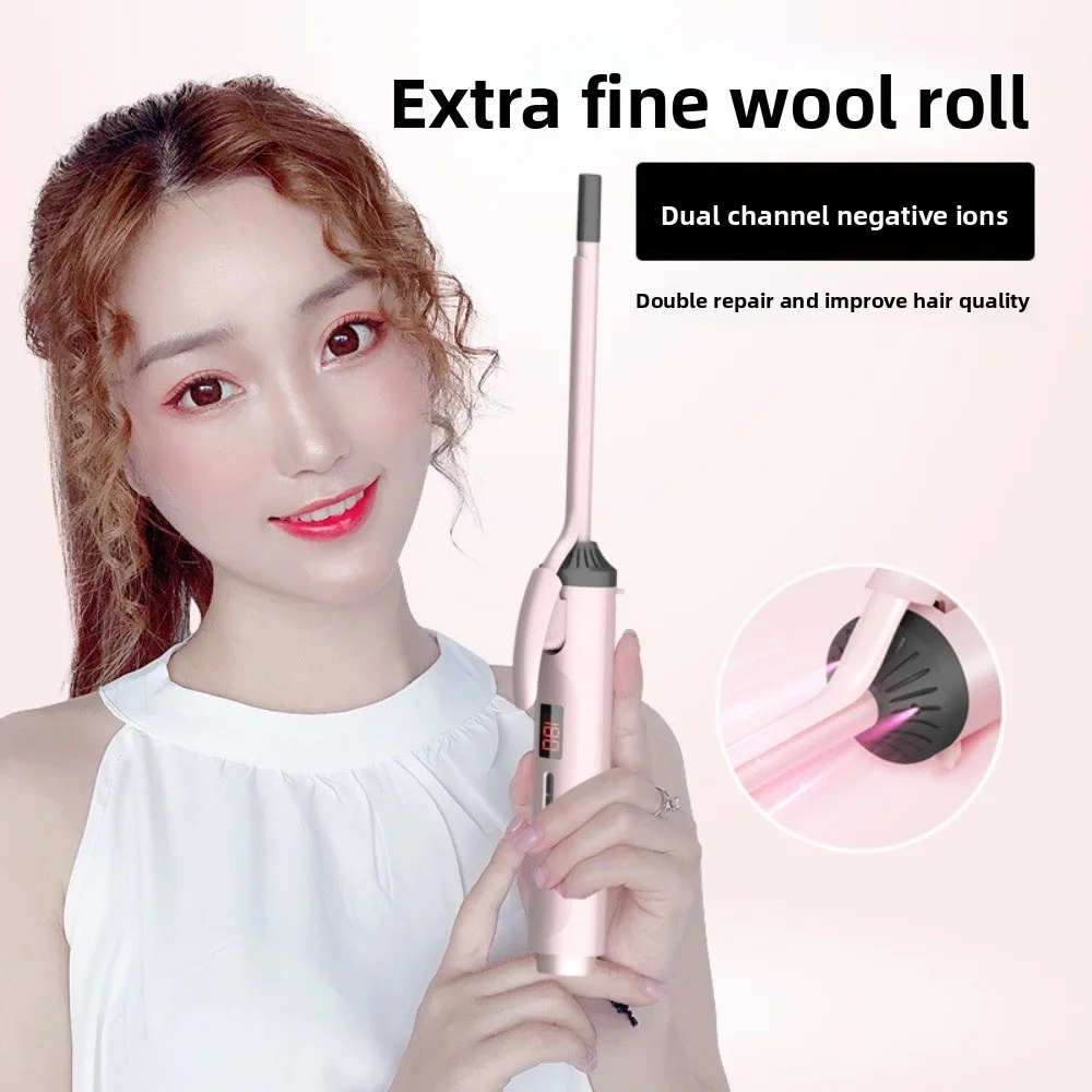 

New Professional Hair Curler works within 12 seconds 9/13mm Curler Wand Small Core Small Crimping Iron Salon Styling Tool