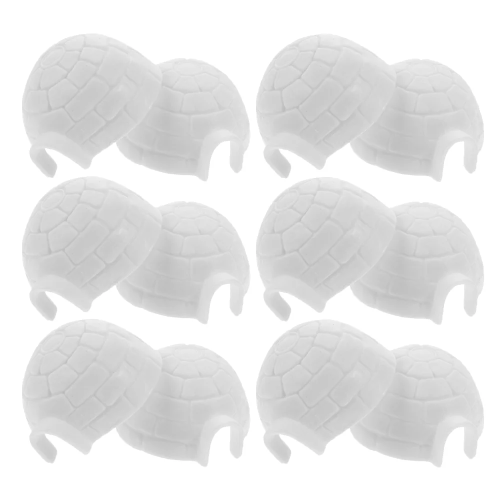 12 Pcs Igloo Model Ice House Ornament Mini Figurines Decoration Toy for Kids Photo