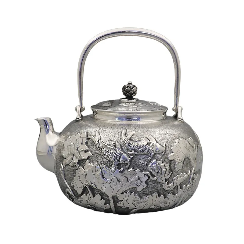 Sterling silver tea set, full silver 9.