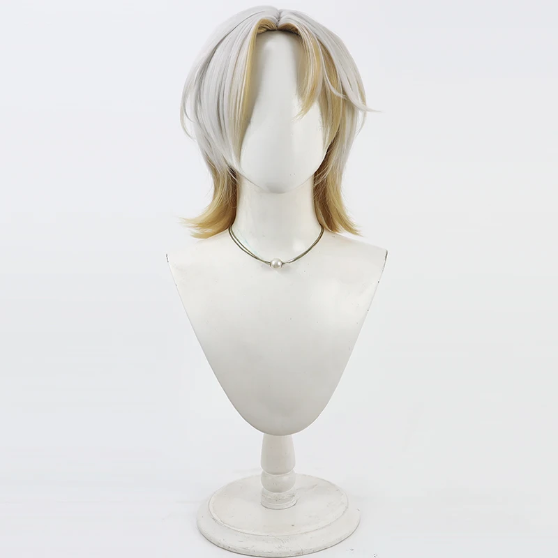 Wig Cosplay Touken Ranbu Unji Rambut Sintetis Tahan Panas