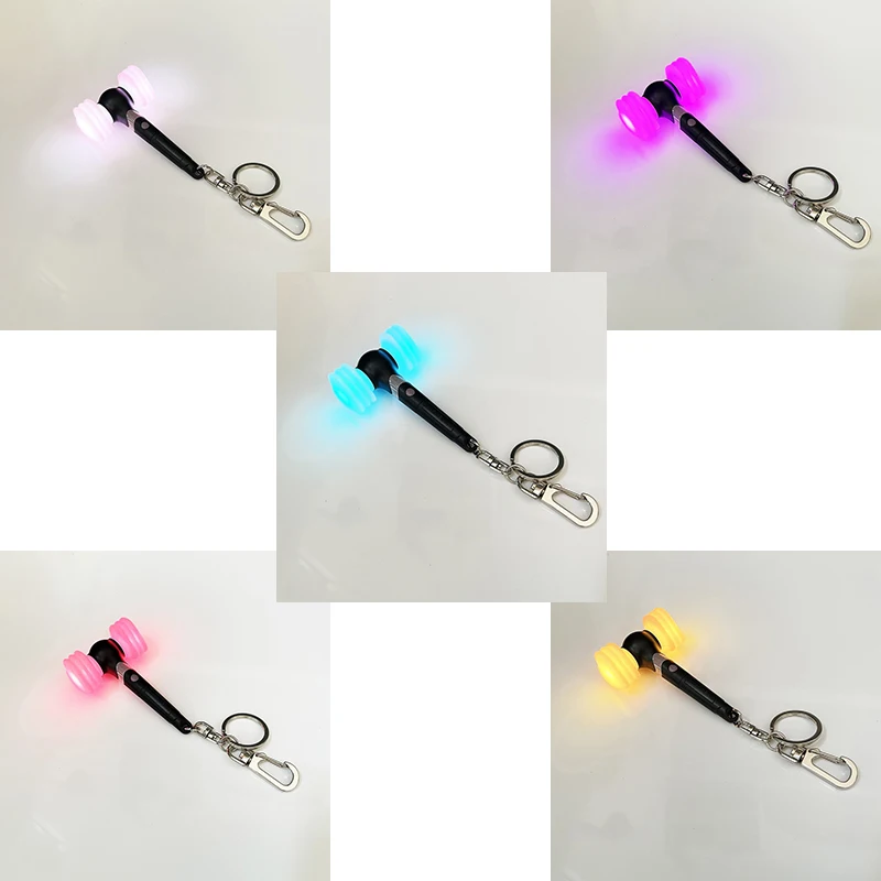 Pink Lightstick Versão 2 Mini Light Stick Chaveiro, 10 cores mudando luzes LED, Novo