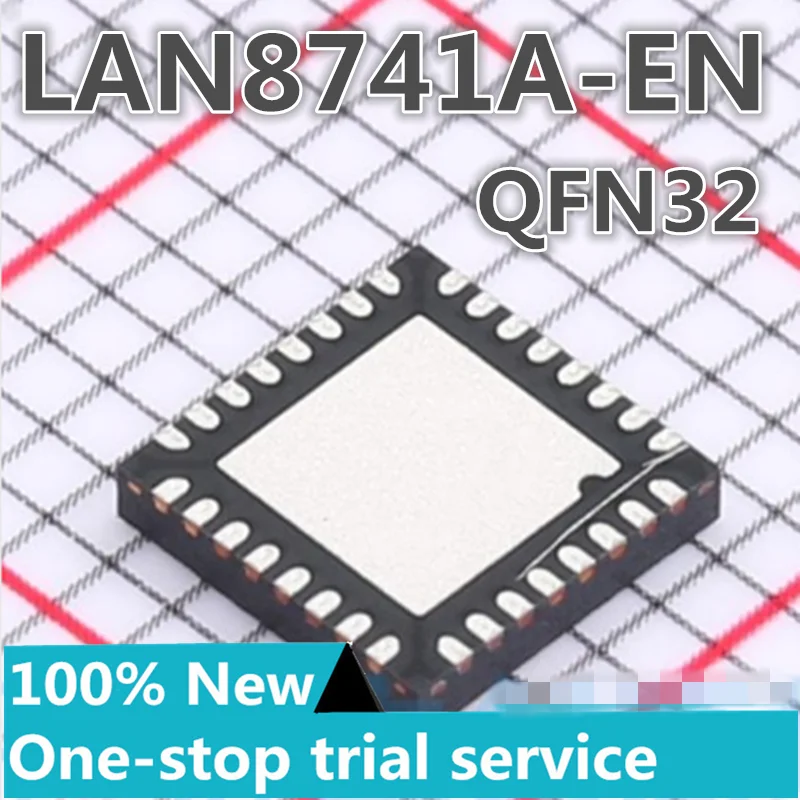 5-100pcs LAN8741A-EN QFN32 PHY Transceiver Ethernet transceiver chip MICROCHIP new original authentic