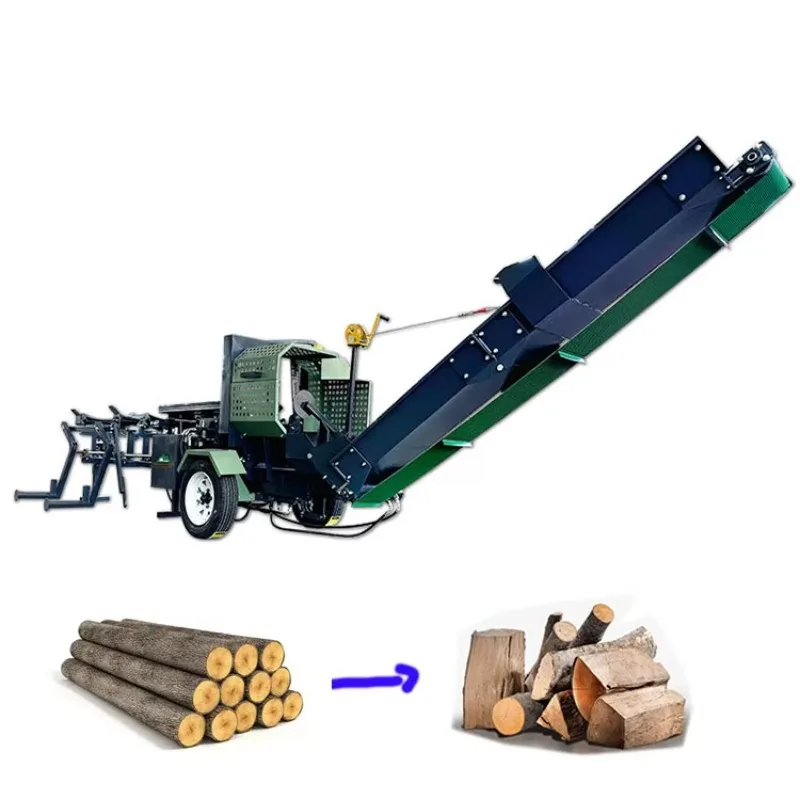Cheap Price High Quality  Full Automatic Hydraulic 15T Log Splitter Professional Log Splitter for Wood  Firewood Processor