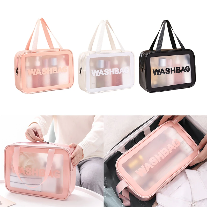 Waterproof Makeup Bag Portable Travel Transparent Storage Multifunction Wash Cosmetic Organizer Bags