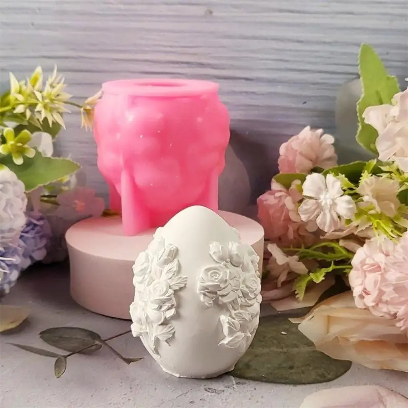 Easy Release Silicone Display Ornament Mold For Easter Eggs Plaster Or Wax Designs For Creative DIY And Crafting Classes