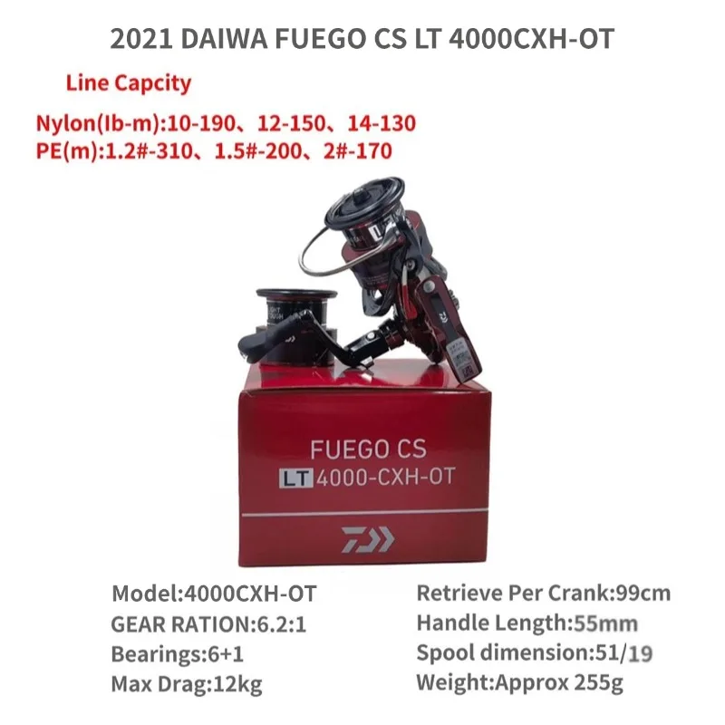 2021 DAIWA FUEGO CS LT 1000S-XH 2000S-XH 2500 2500-XH 2500S-XH