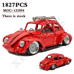 New Shell Car MOC-133894 Classic Classic Sports Car Static Edition 1827 Pcs Fit 10252 Building Blocks Kids Toy DIY Birthday Gift