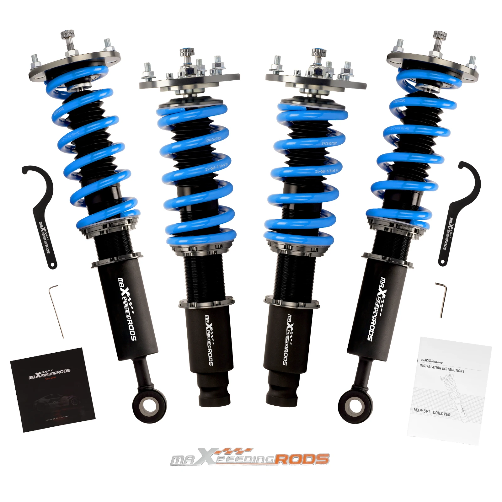 

Амортизаторы и пружины MaXpeedingrods COT6 с регулировкой демпфирования для Mitsubishi Eclipse 2.4L 1995-1999 D31A D32A D33A