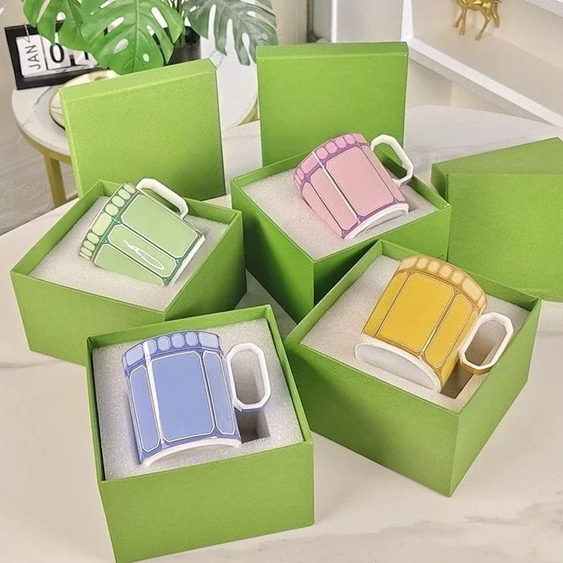 

Euro Style Bone China Mug Simple Light Luxury Household Cup New Swan Collection Couple Pair Cup Top Seller