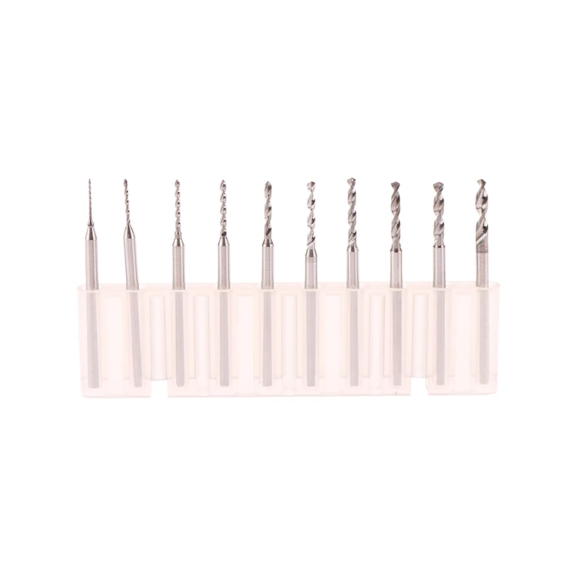 Broca helicoidal de acero de tungsteno, 10 piezas, 2,35 vástago, ámbar, cuentas de Buda, aguja de escariar, máquina de dientes, taladro de Metal para carpintería